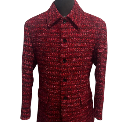 Red and black Tweed 2-piece suit