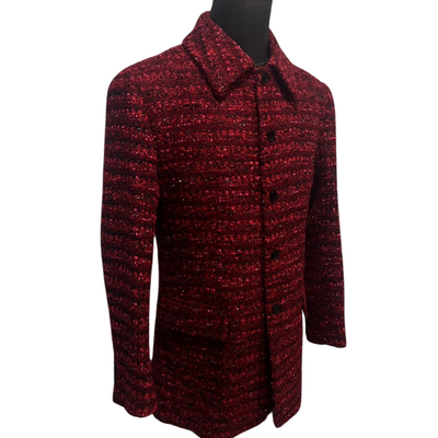 Red and black Tweed 2-piece suit