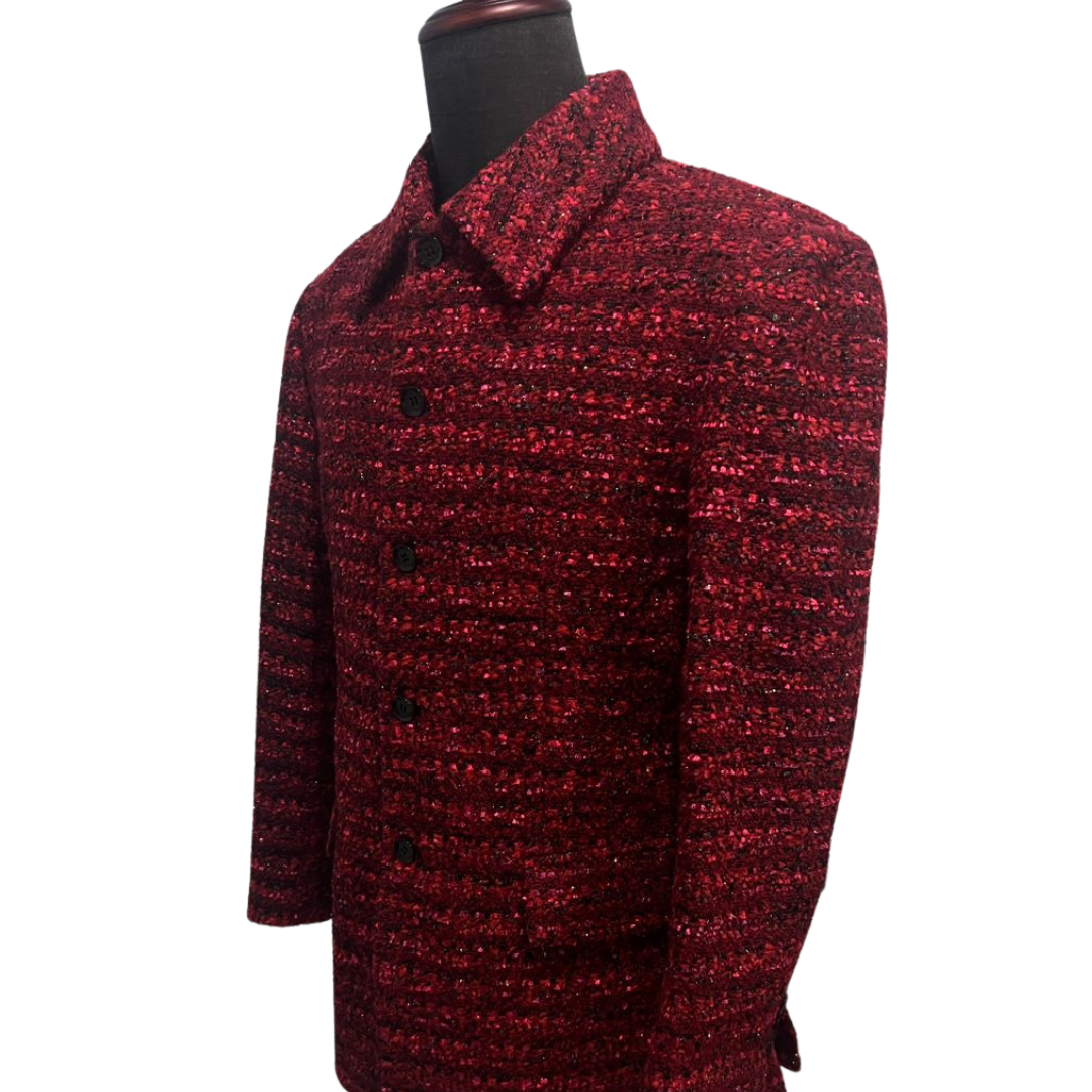 Red and black Tweed 2-piece suit