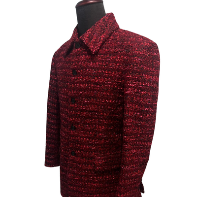 Red and black Tweed 2-piece suit