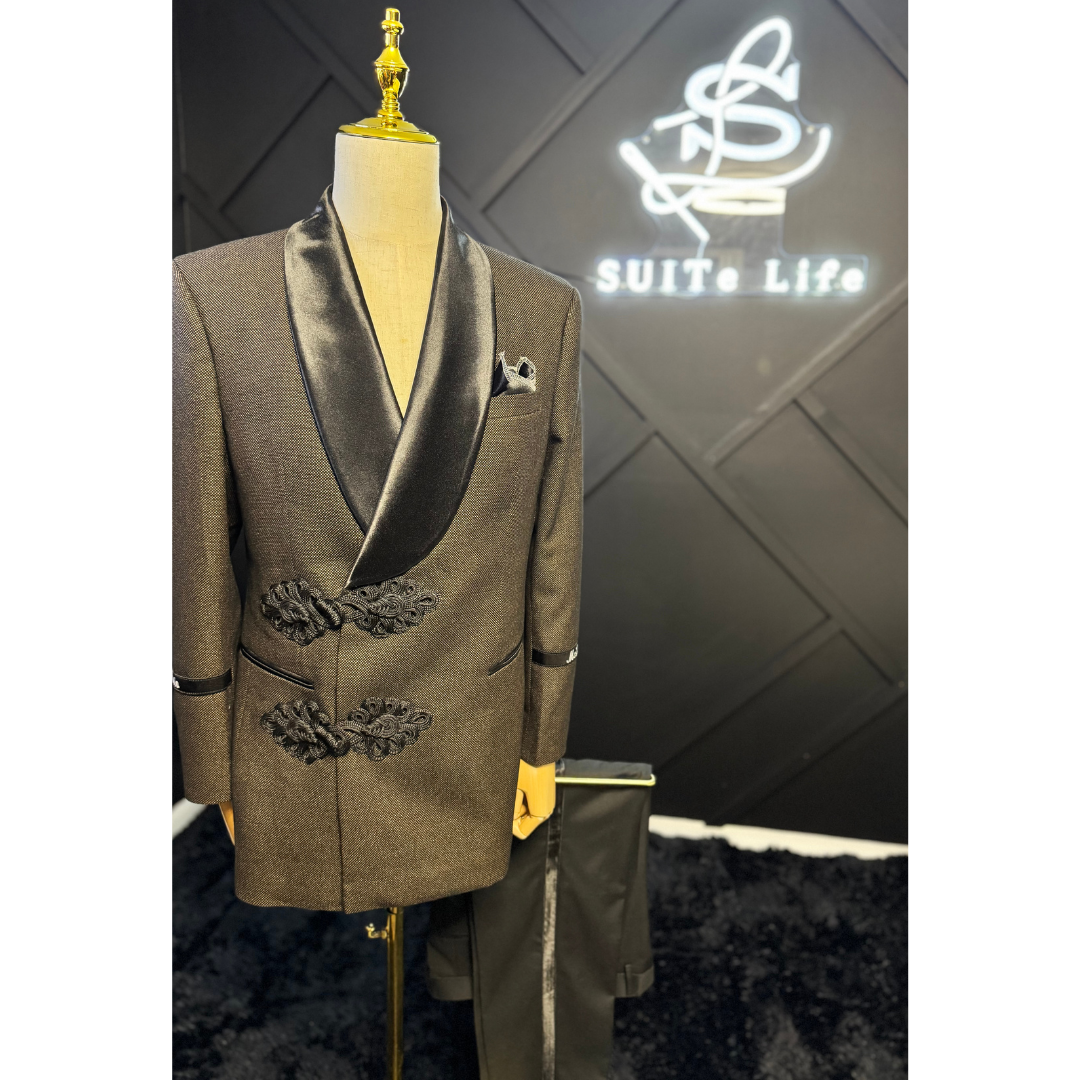 Brown 3-piece tuxedo
