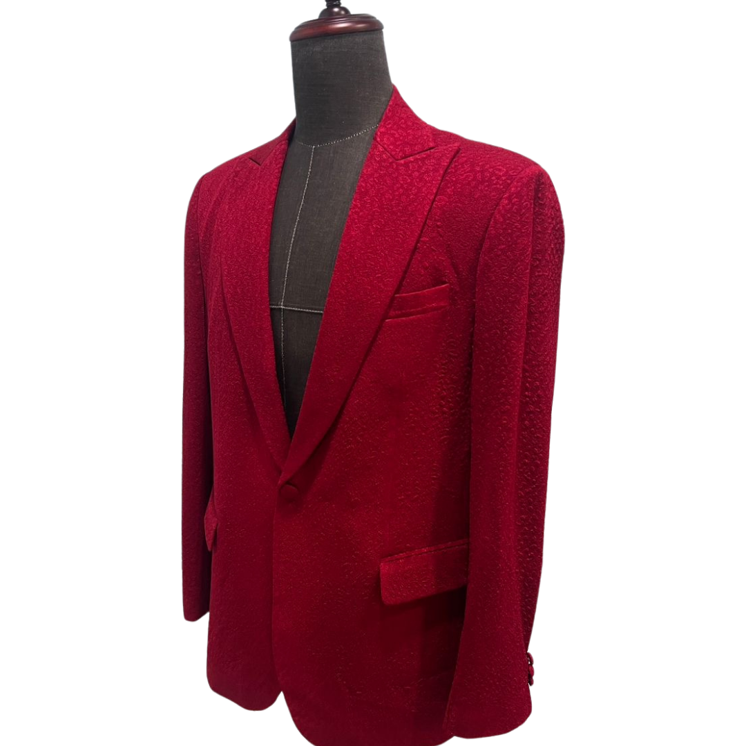 Red Snakeskin Blazer