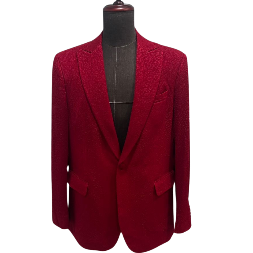 Red Snakeskin Blazer