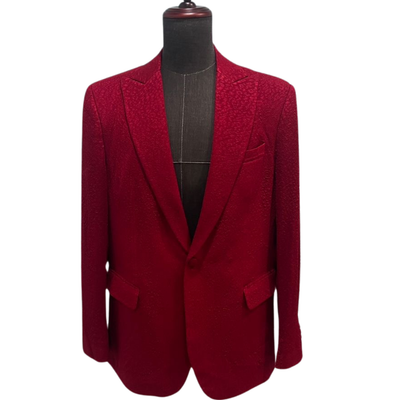 Red Snakeskin Blazer