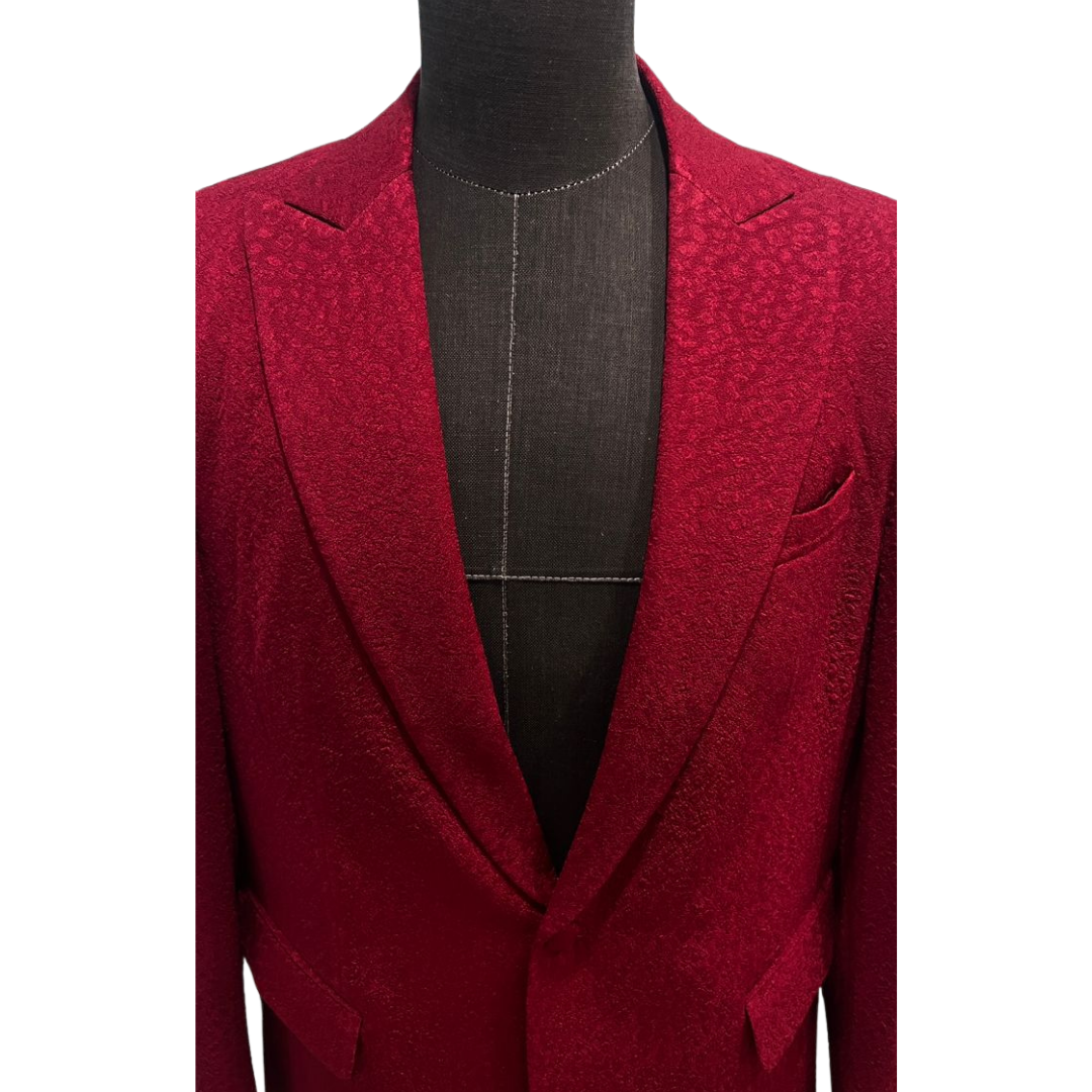 Red Snakeskin Blazer