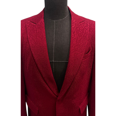 Red Snakeskin Blazer