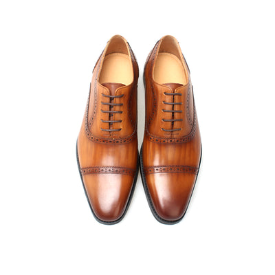 Cap-Toe Brogue Lace-Ups