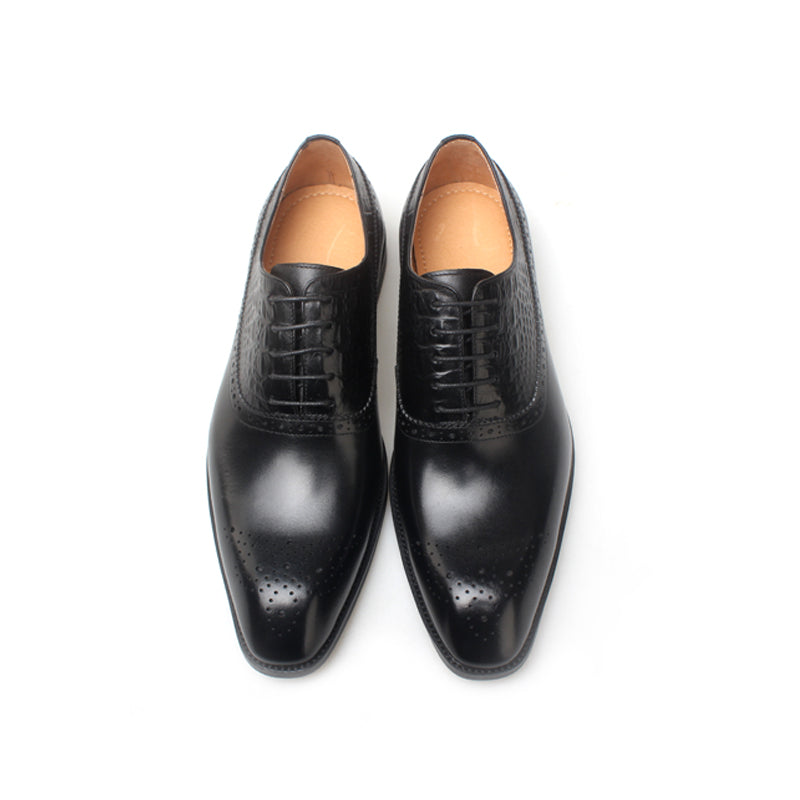 Leather Brogue Oxford Shoes