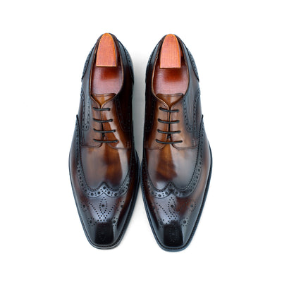 Wingtip Brogue Lace-Up Shoes