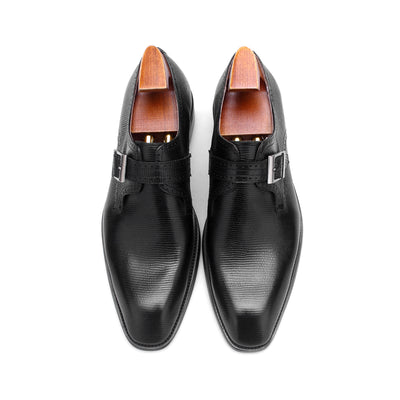 Textured Monk Strap Shoes