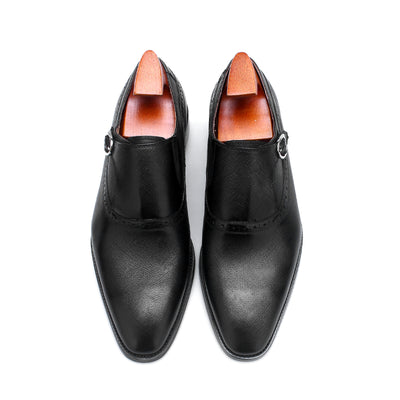 Monk Strap Textured Shoes