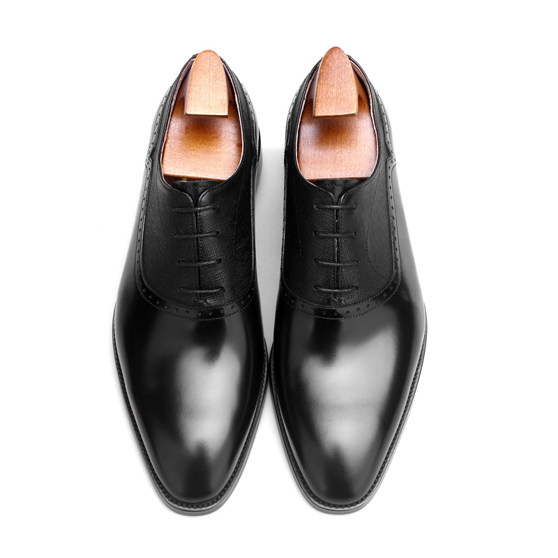 Polished Leather Oxford Shoes