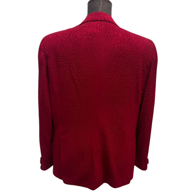 Red Snakeskin Blazer