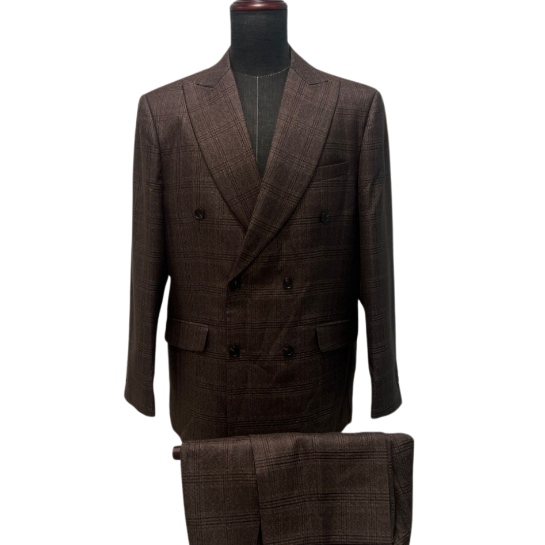 Chocolate Brown Double Breasted 2-piece suit