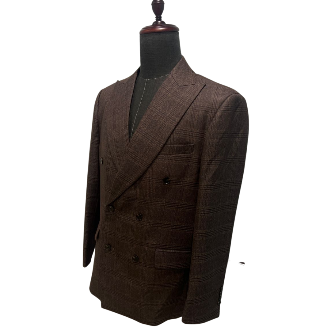 Chocolate Brown Double Breasted 2-piece suit