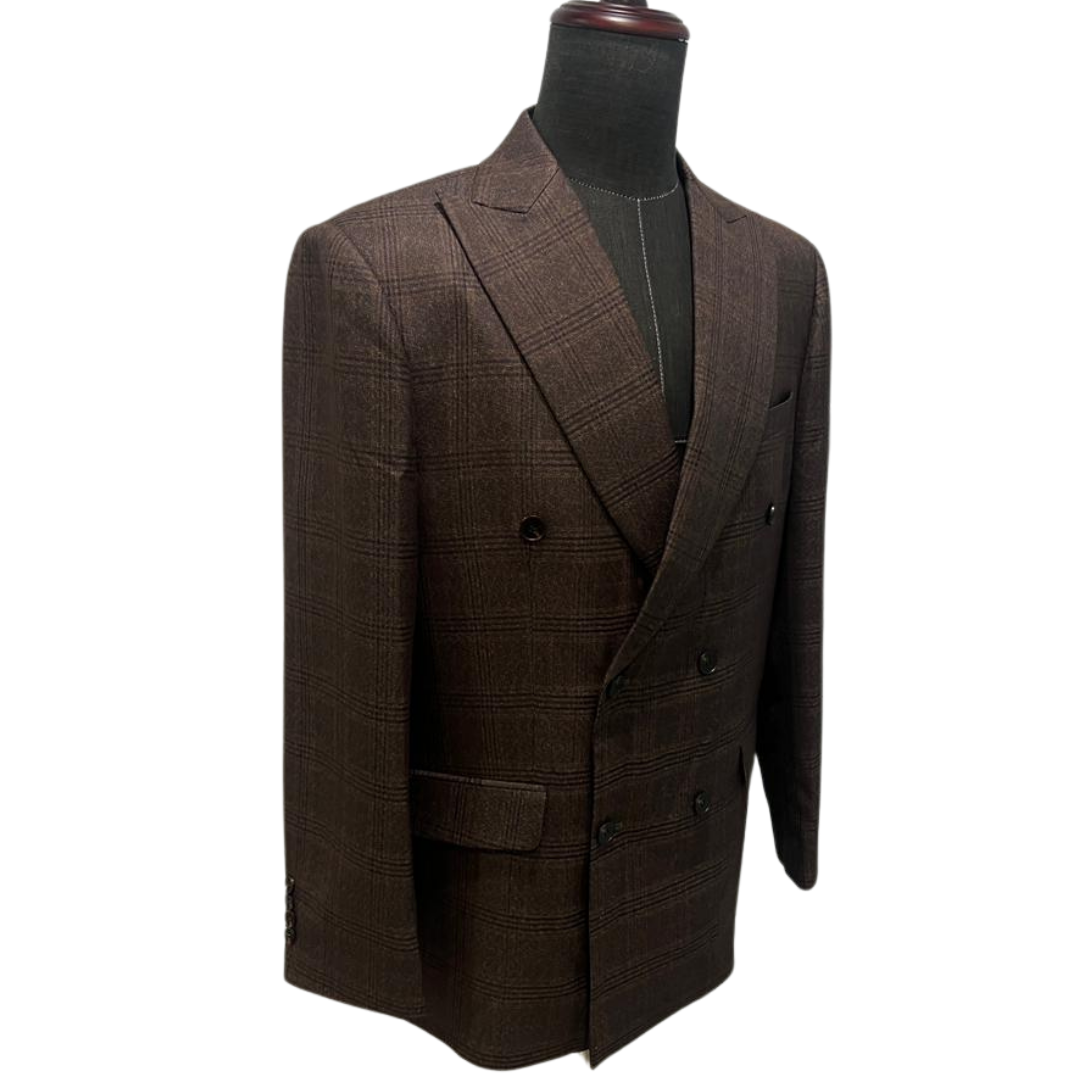 Chocolate Brown Double Breasted 2-piece suit