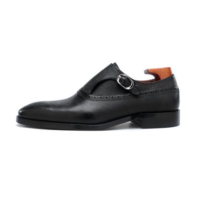 Monk Strap Textured Shoes