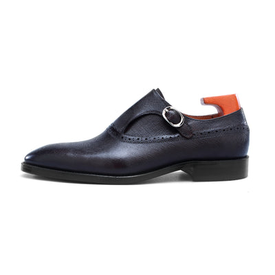 Monk Strap Textured Shoes