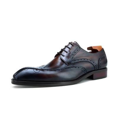 Wingtip Brogue Lace-Up Shoes