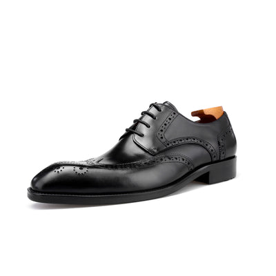 Wingtip Brogue Lace-Up Shoes