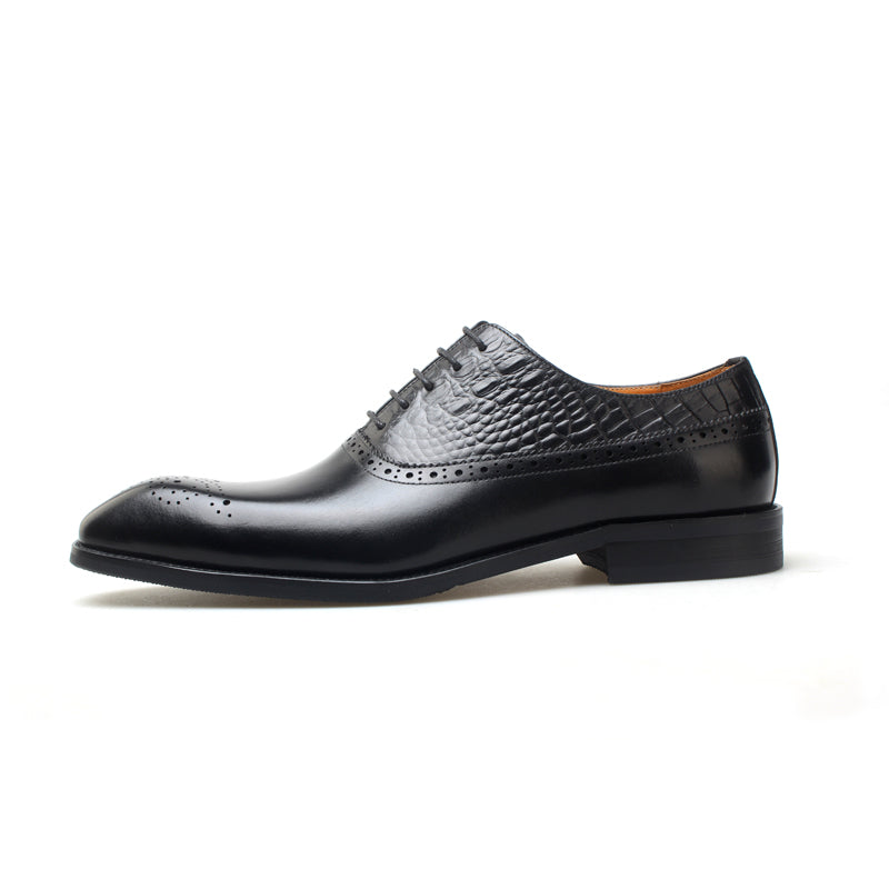 Leather Brogue Oxford Shoes