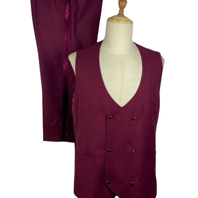 BURGUNDY 3-PIECE SUIT