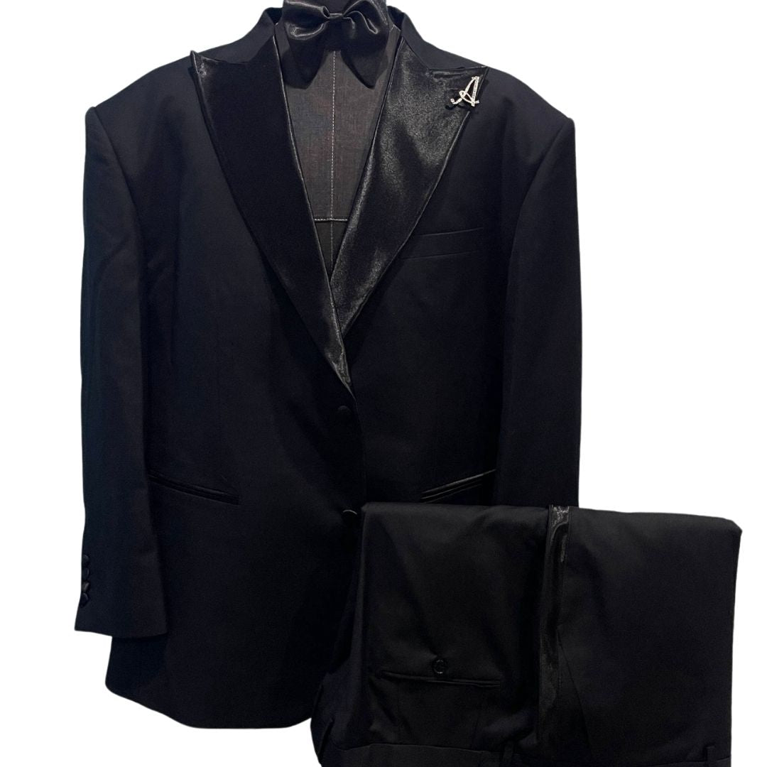 BLACK SINGLE BREASTED SUIT