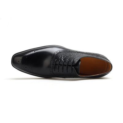 Leather Brogue Oxford Shoes