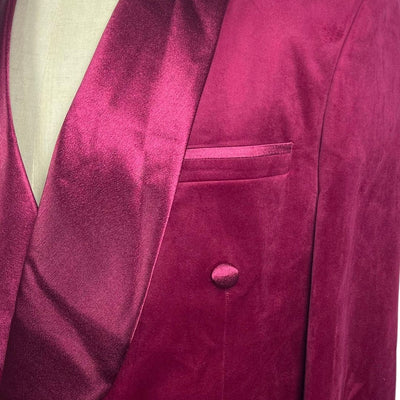 BURGUNDY 3-PIECE SUIT