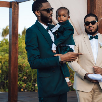 GREEN 3-PIECE SUIT