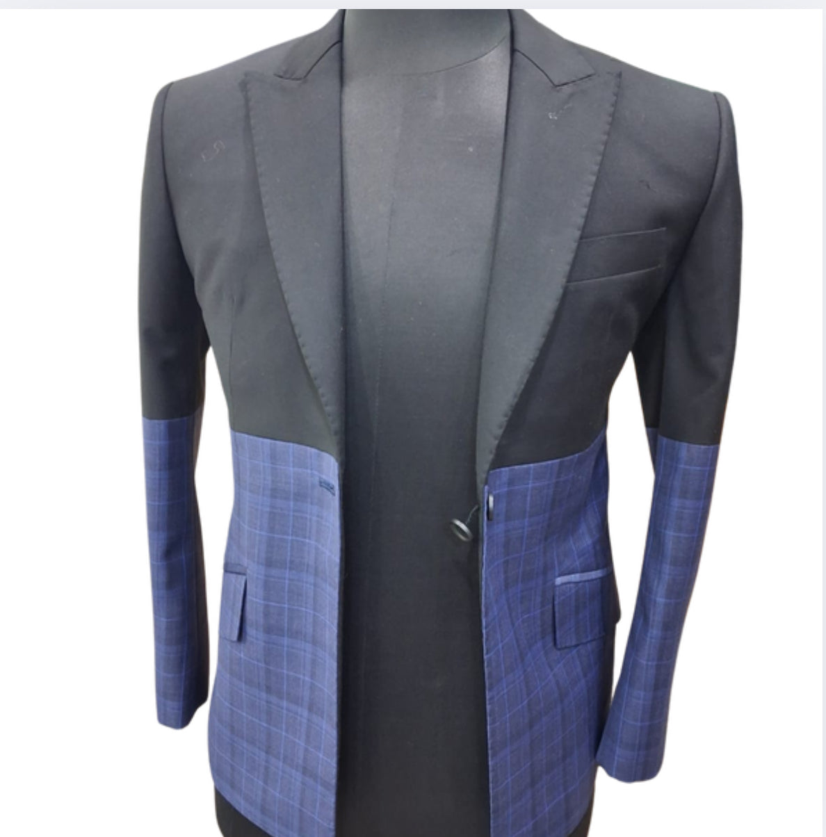 Black and blue women’s suit