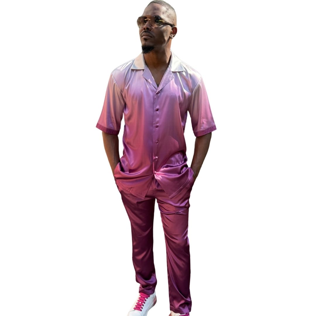 GRADIENT SILK 2-PIECE SUMMER SET