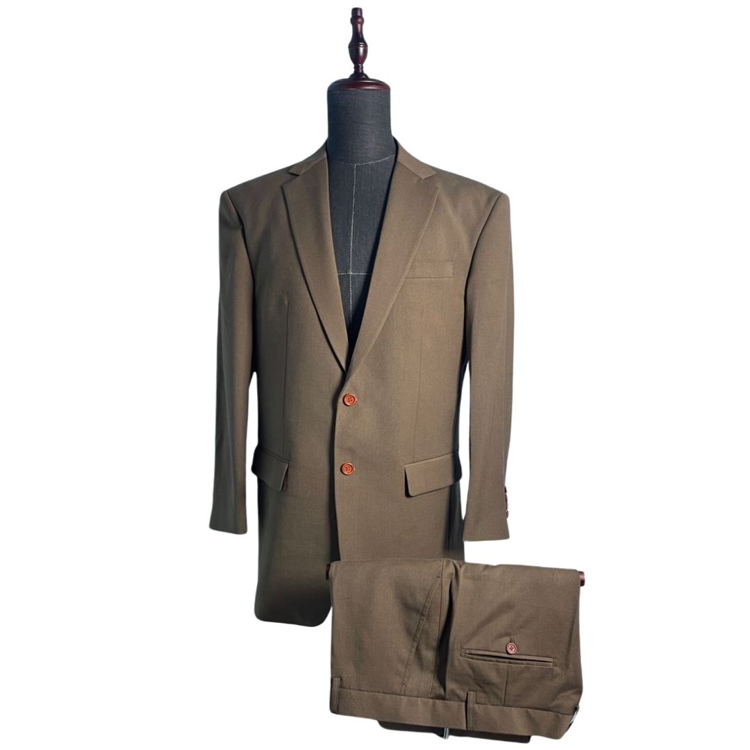 BROWN 2-PIECE SUIT