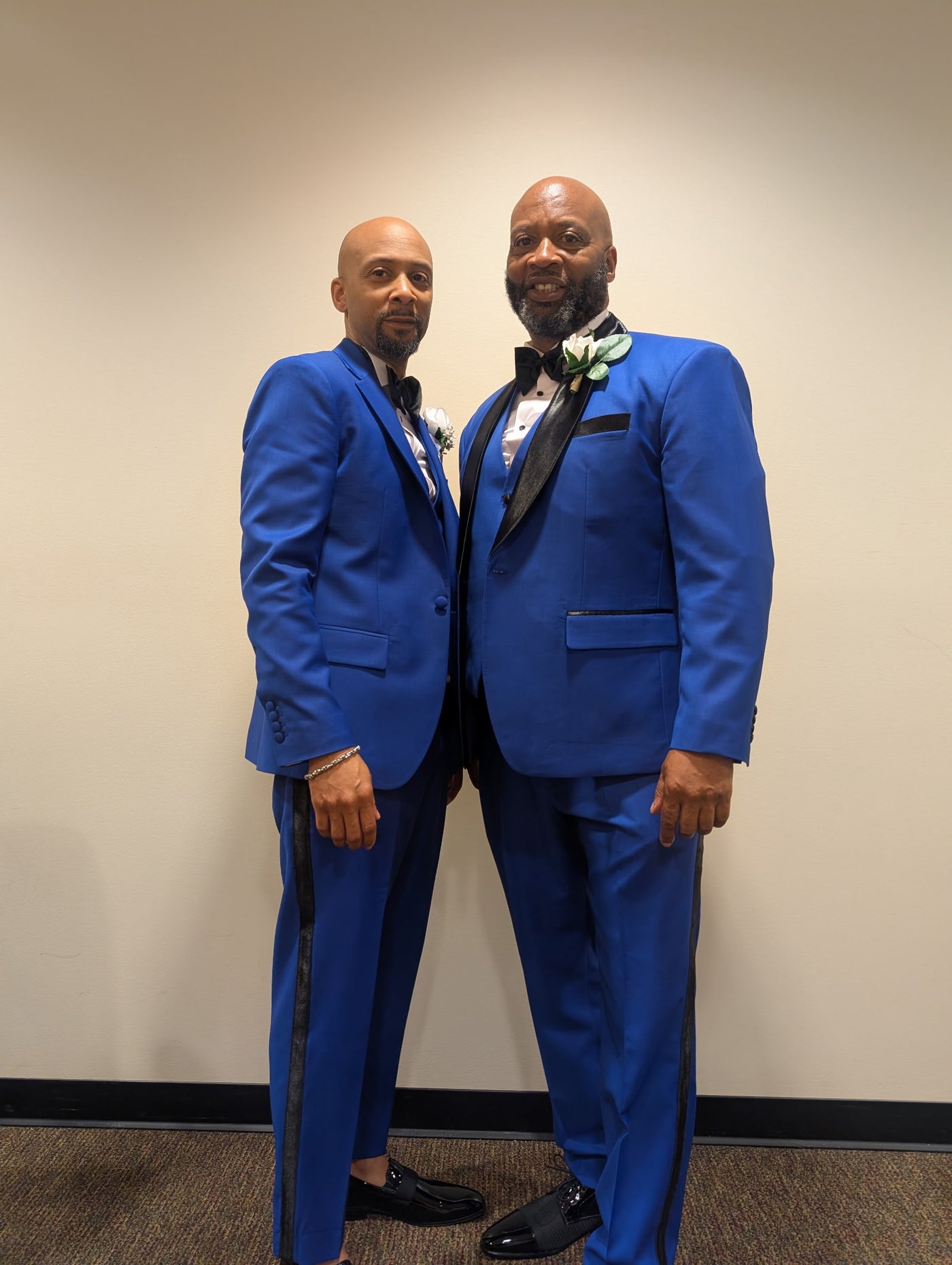 Blue wool suit