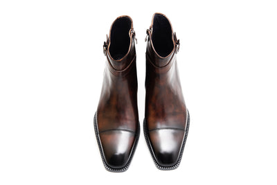 Zip-Up Monk Strap Boots