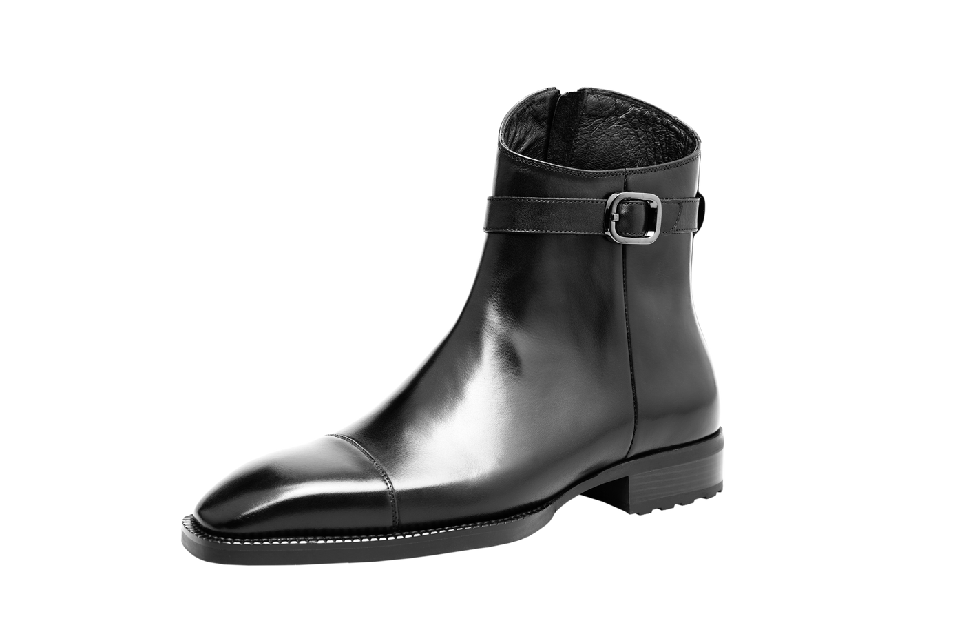 Zip-Up Monk Strap Boots