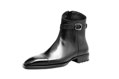 Zip-Up Monk Strap Boots