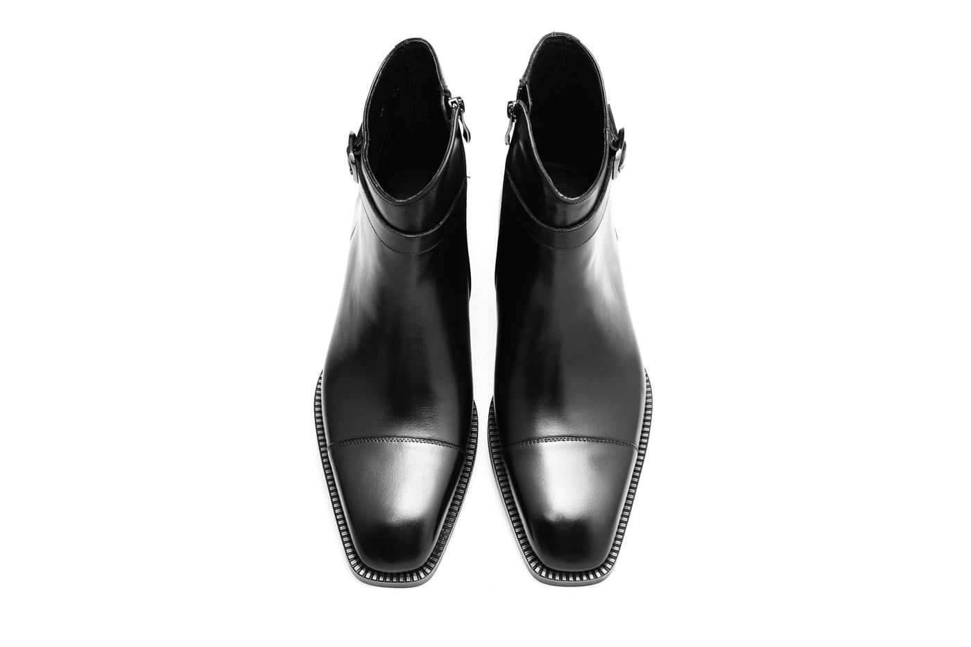 Zip-Up Monk Strap Boots