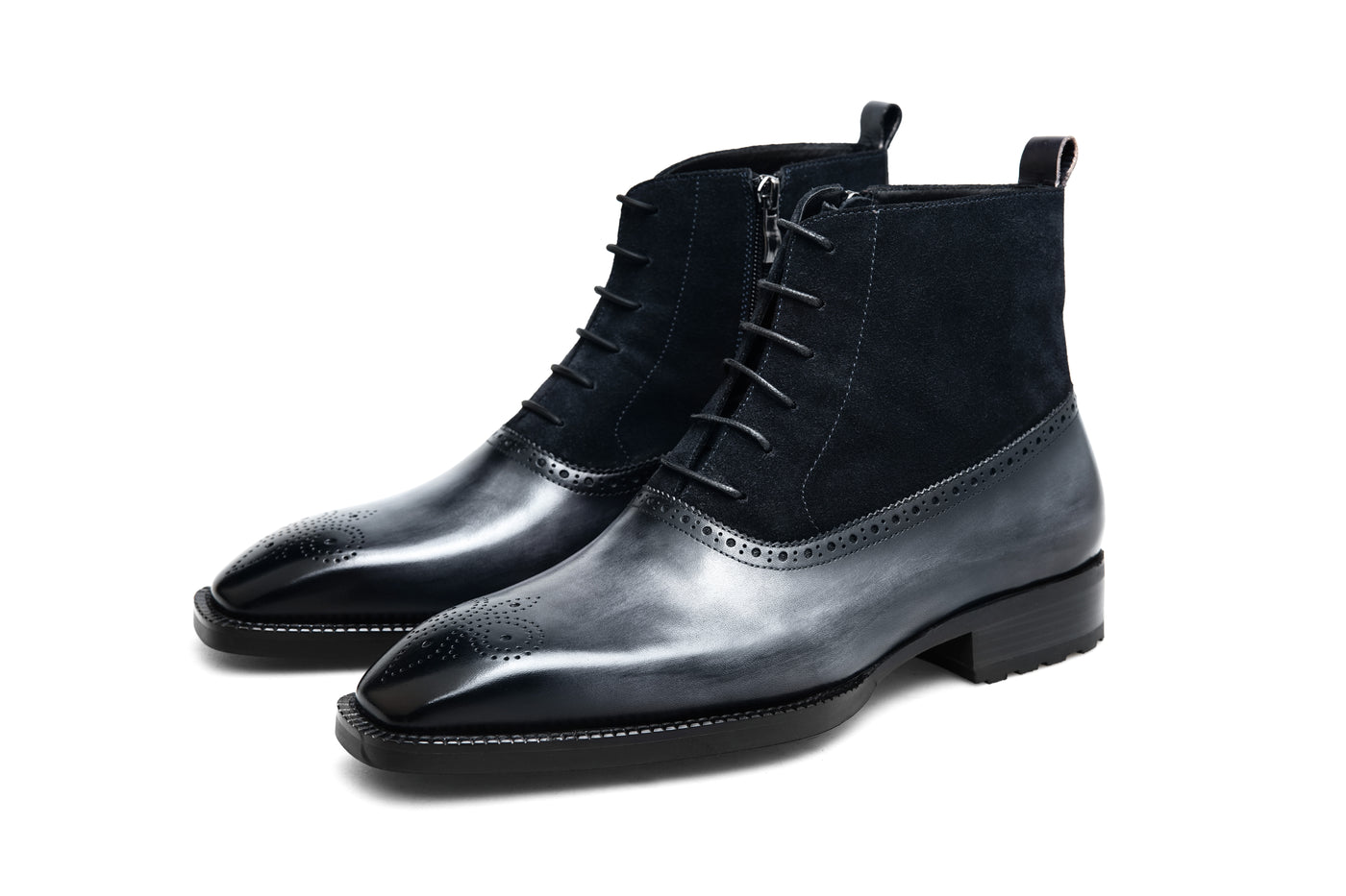 Lace-Up Brogue Boots