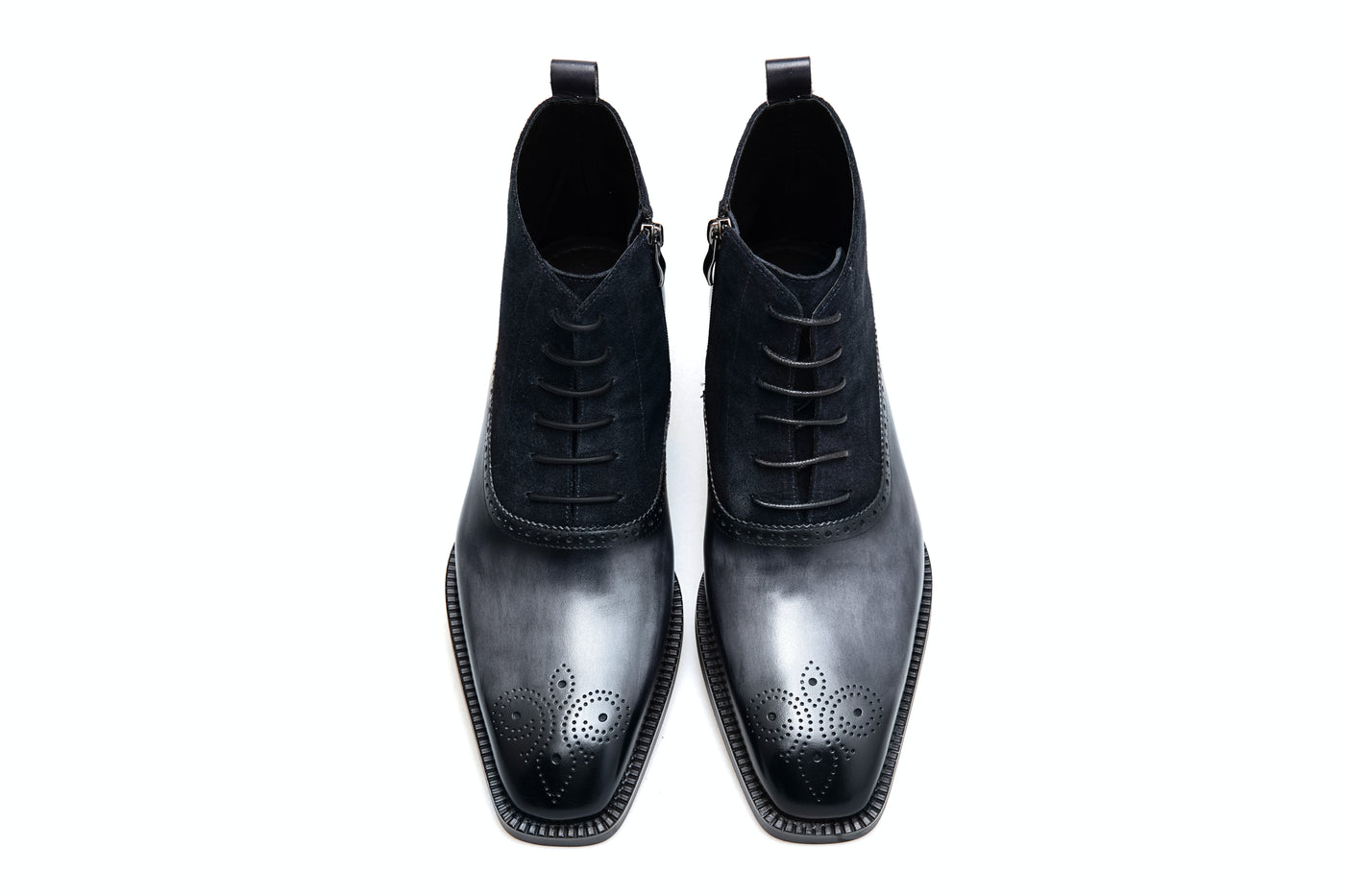 Lace-Up Brogue Boots