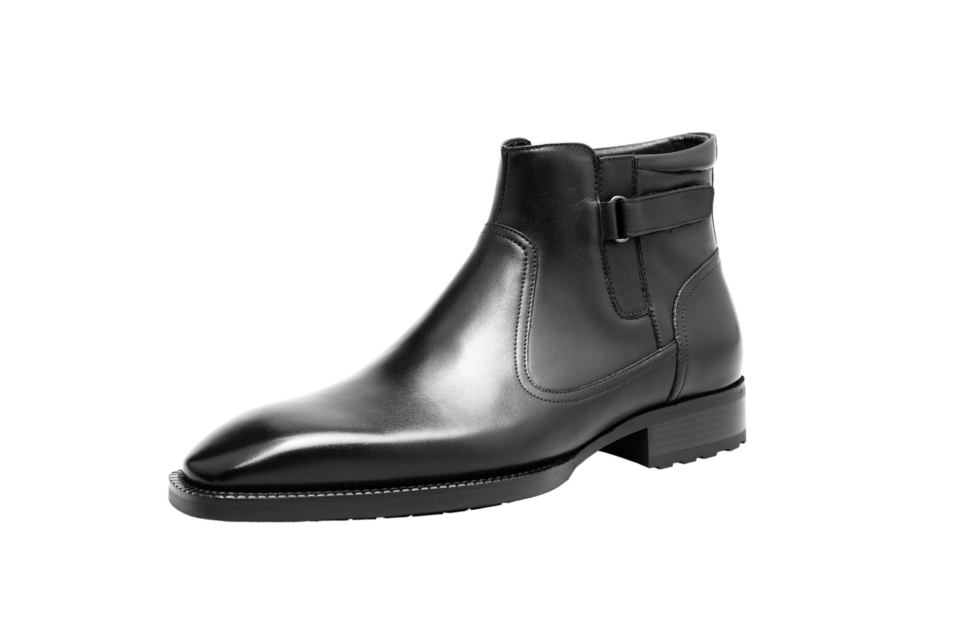 Zip-Up Monk Strap Boots