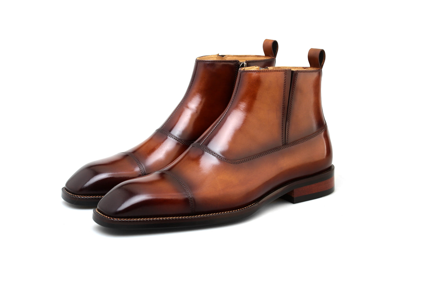 Cap Toe Chelsea Boots