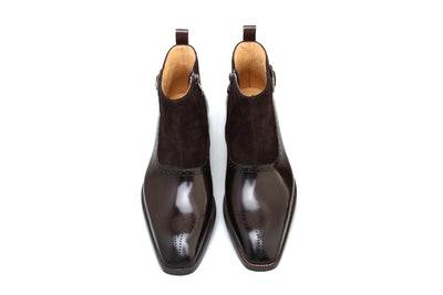 Brogue Monk Strap Boots