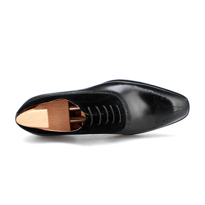 Brogue Lace-Up Shoes with Suede