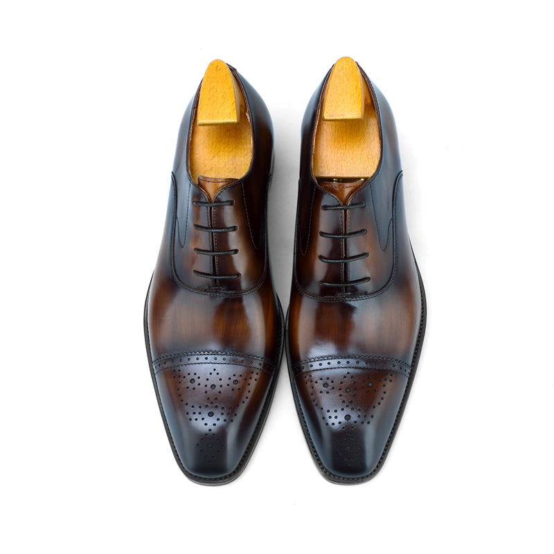 Cap-Toe Brogue Lace-Ups