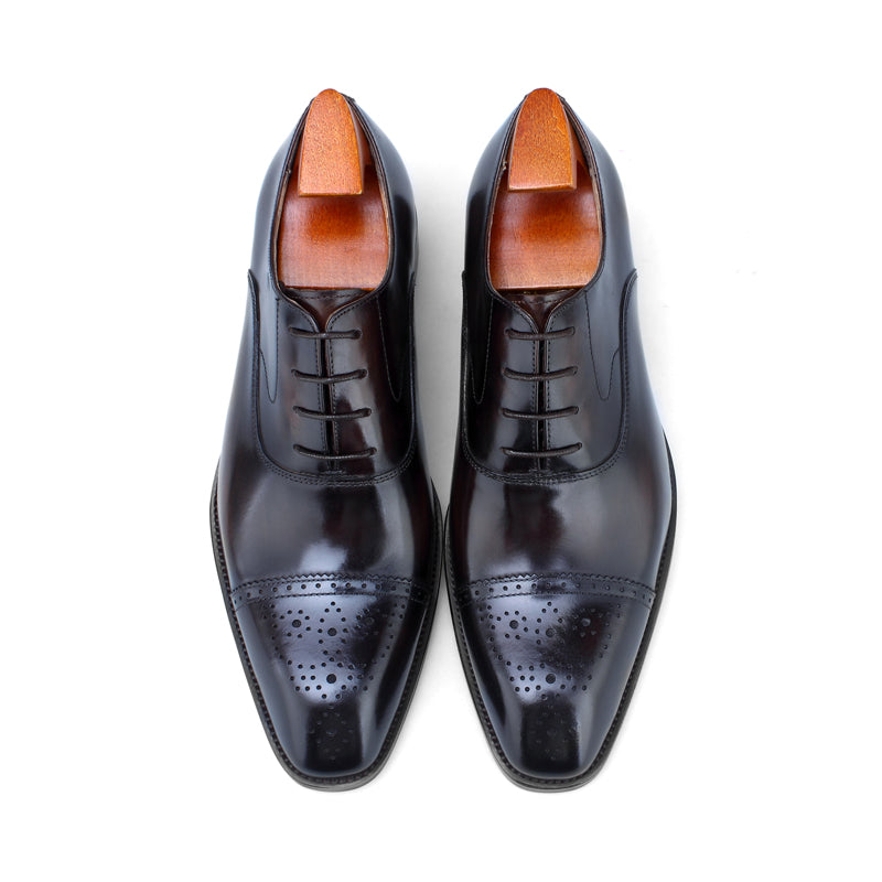 Cap-Toe Brogue Lace-Ups